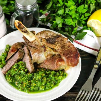 Баранина с мятным соусом