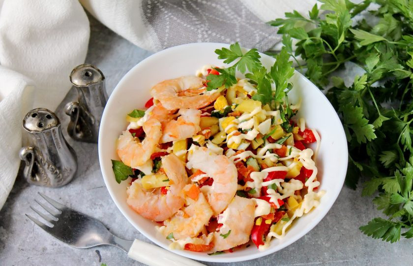 1. Этап. Салат с креветками Золотое море: Приятного аппетита!