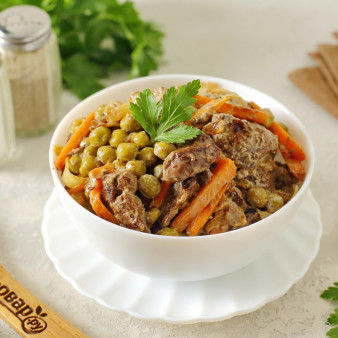 Салат из куриной печени