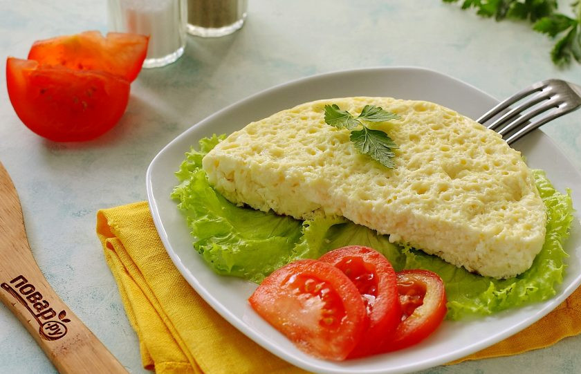 1. Этап. Омлет в кастрюле: Приятного аппетита!