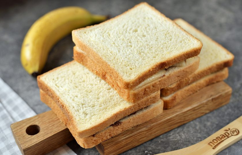 1. Этап. Горячие сэндвичи с шоколадом: То же самое проделайте с другими ингредиентами.