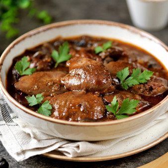 Куриная печень по-турецки