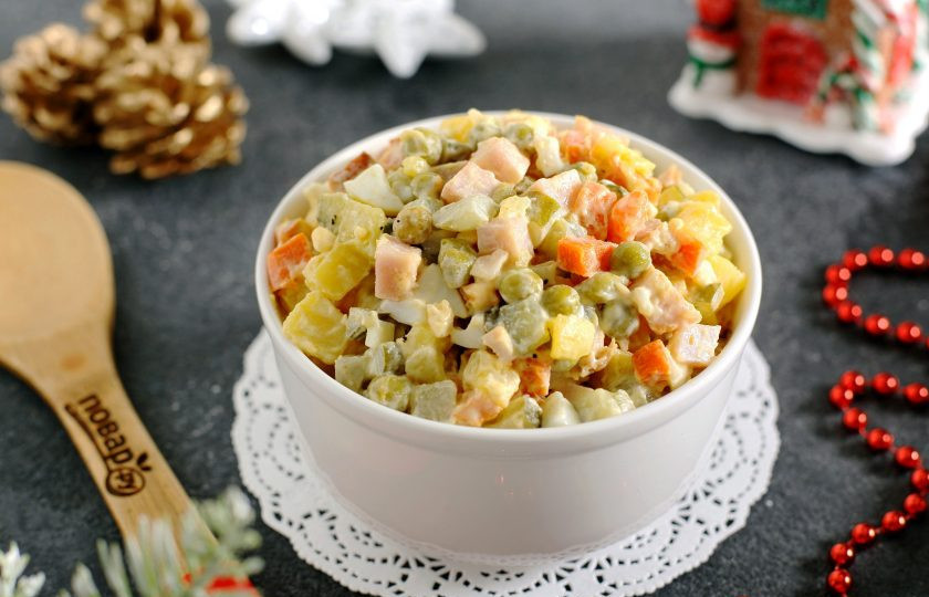 1. Этап. Оливье с бужениной: Приятного аппетита!