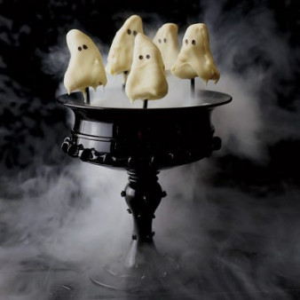 Ghostly Lemon Cake Pops