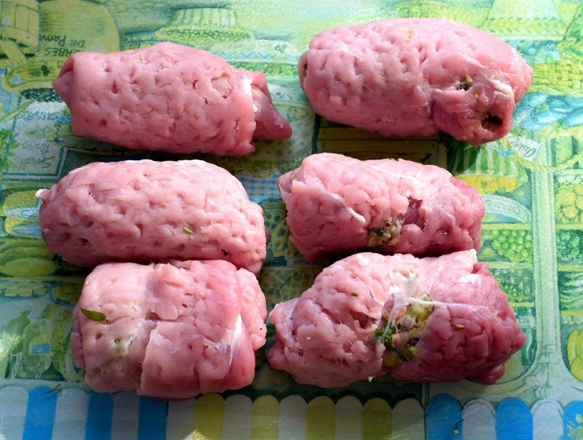 1. Этап. Зразы Беловежские: Таким образом сформуйте все зразы.