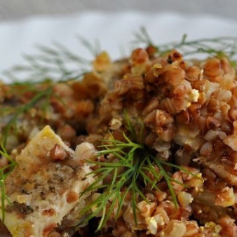 Гречка с рыбой в мультиварке