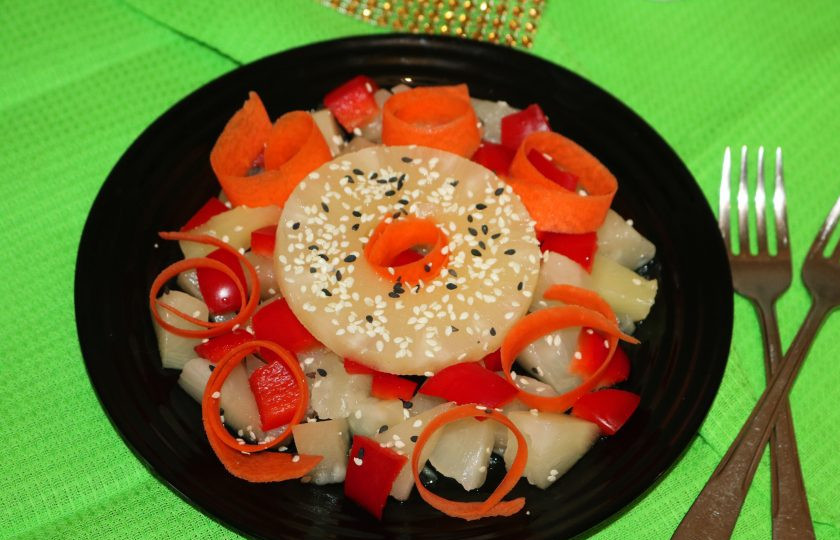 1. Этап. Салат из моркови с ананасом: Салат готов. Приятного аппетита!