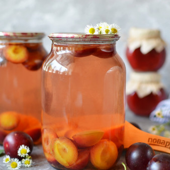 Сливовый компот на зиму