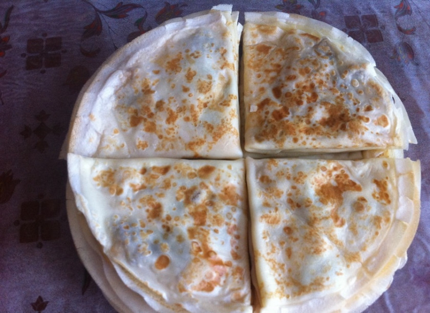 1. Этап. Блины с куриной грудкой: Приятного аппетита!