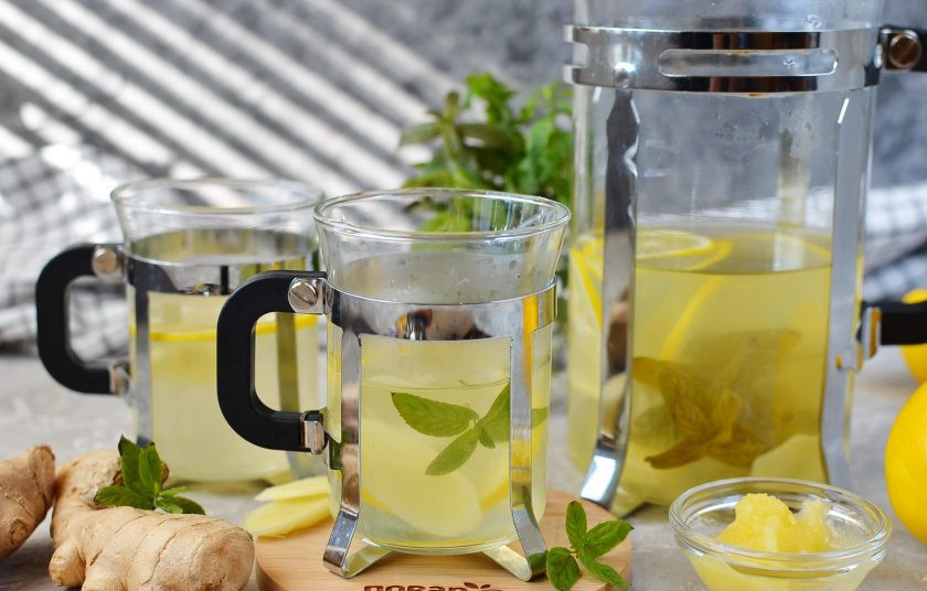 1. Этап. Имбирный чай для повышения иммунитета: Приятного чаепития!