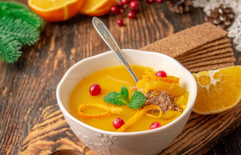 1. Этап. Паштет из куриной печени с апельсиновым желе: Приятного аппетита!