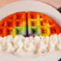 Rainbow Waffles