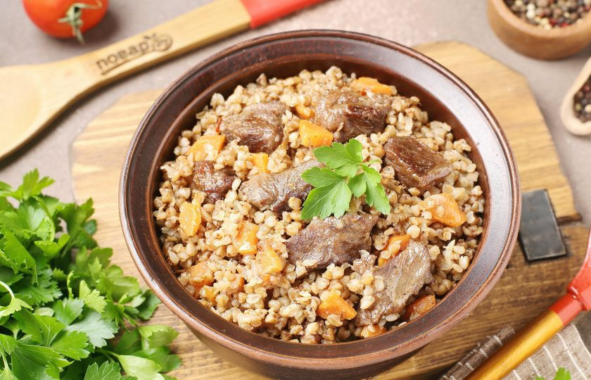 1. Этап. Каша гречневая с говядиной: Приятного аппетита!