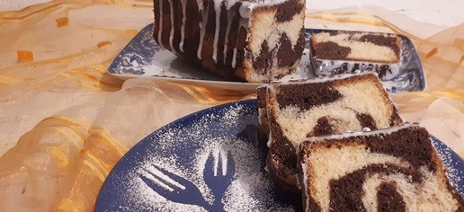 1. Этап. Мраморный кекс: Теперь можно и разрезать!