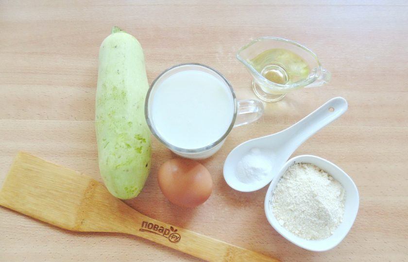 1. Этап. Оладьи для похудения: Подготовьте ингредиенты для приготовления диетических оладий.