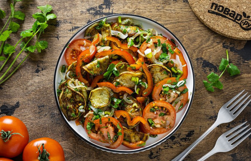 1. Этап. Салат Бакинский с баклажанами: Салат 