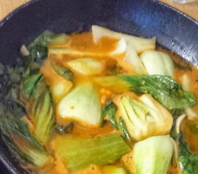 1. Этап. Зелень в сливочном соусе с кочудяном: Убрать с плиты. Подавать тут же. Приятного аппетита.