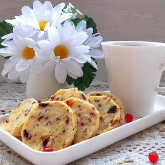 Клюквенно-апельсиновое печенье