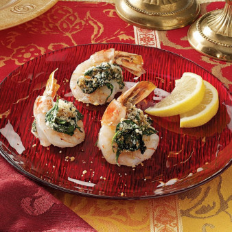 Butterflied Shrimp Rockefeller