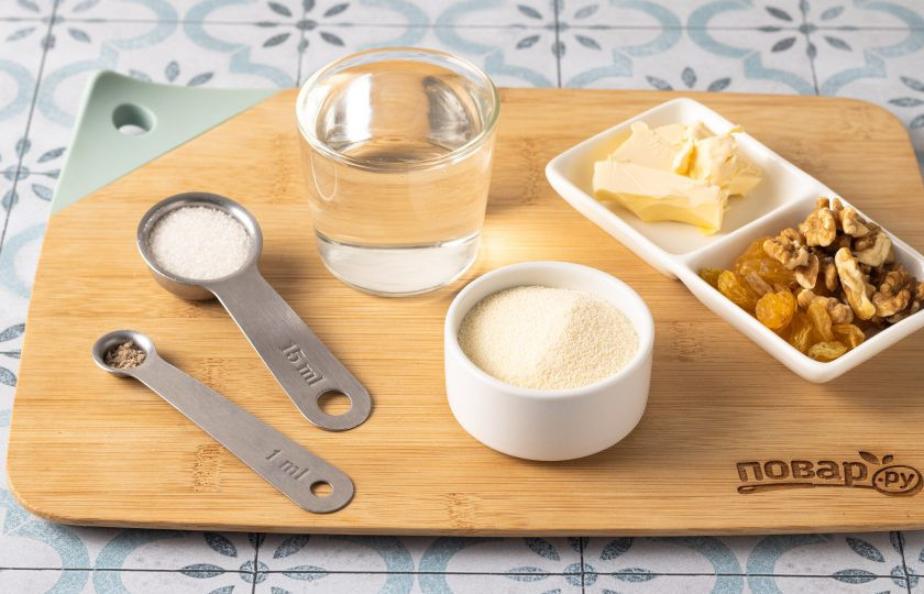 1. Этап. Олва: Подготовьте все ингредиенты.