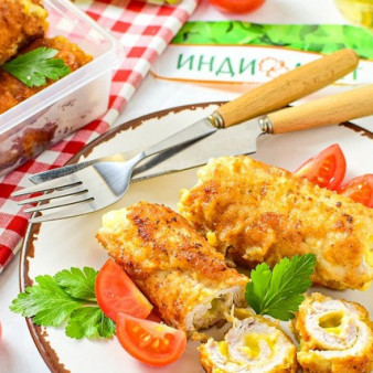Мясные рулеты для перекуса