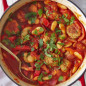 Spanish meatball & butter bean stew