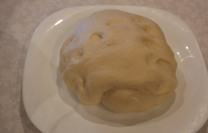 1. Этап. Печеные пирожки из дрожжевого теста: Получим вот такое шикарное тесто.