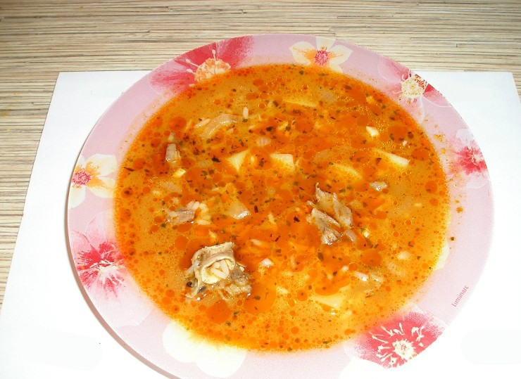 1. Этап. Суп из говядины с томатной пастой: Супчик готов! Приятного аппетита!