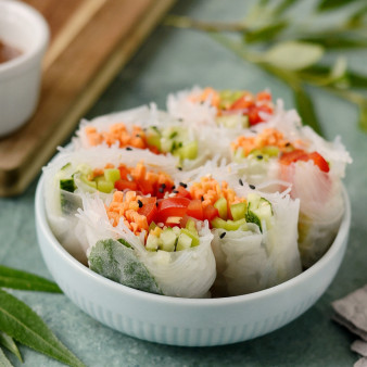 Спринг роллы с фунчозой