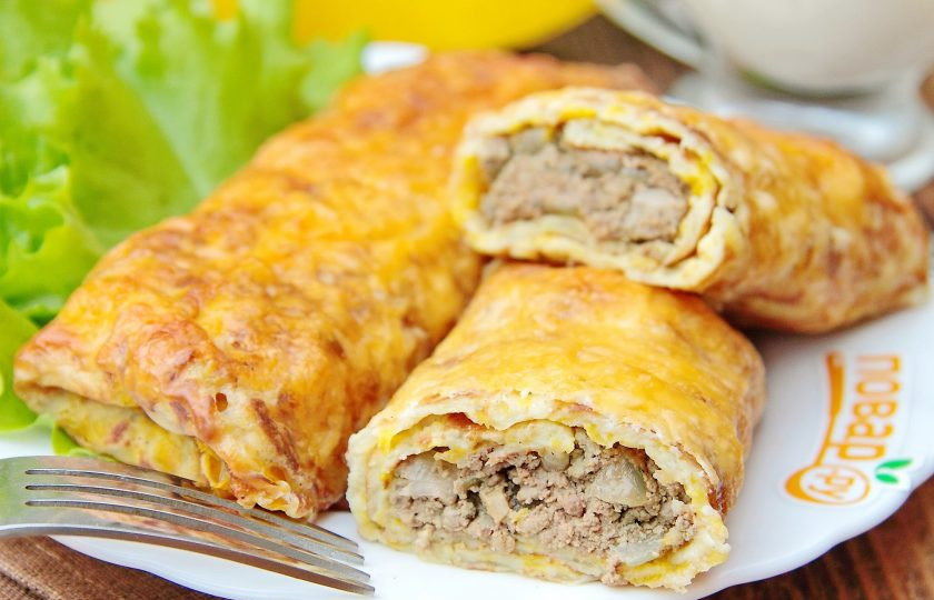 1. Этап. Тыквенные рулетики с печенью: Приятного аппетита!