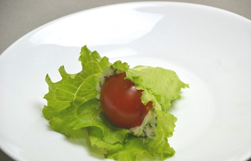 1. Этап. Закуска Зимний букет: В центр 