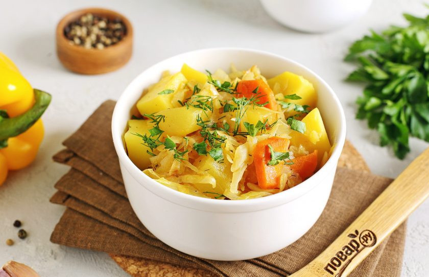 1. Этап. Овощное рагу с картошкой: Приятного аппетита!