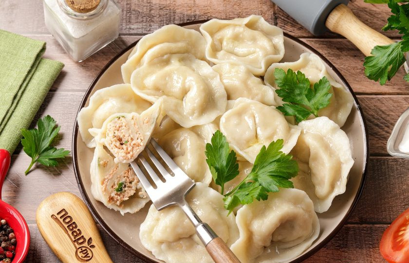 1. Этап. Пельмени с рыбой: Приятного аппетита!