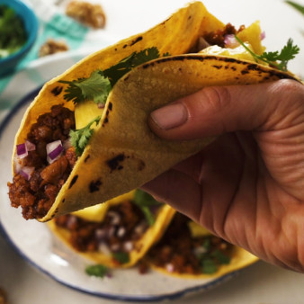 Vegan Chipotle Walnut Tacos