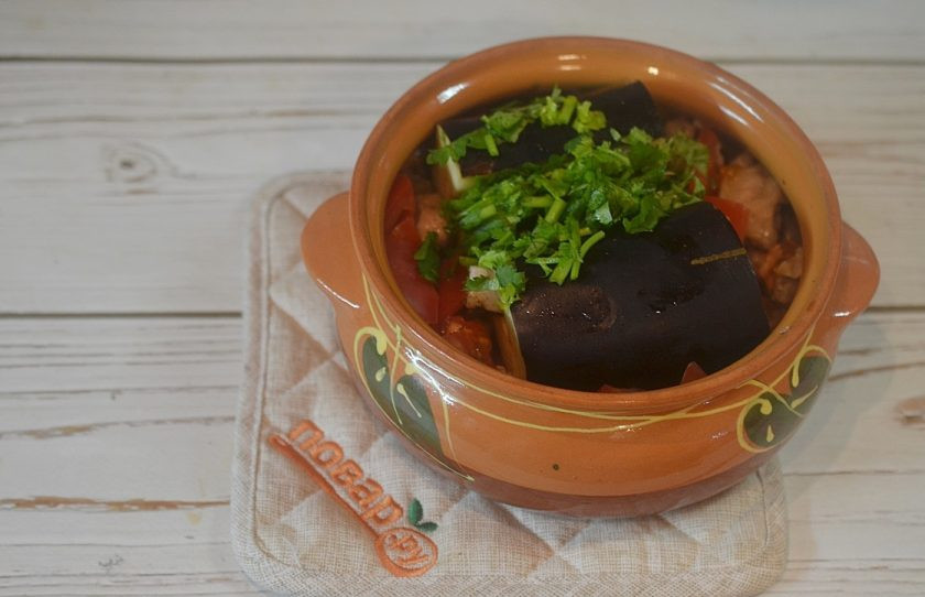 1. Этап. Чанахи по-днепропетровски: 15. Баклажан с начинкой.