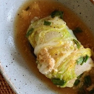 1. Этап. Китайская капуста, фаршированная коричневым рисом: Подаем в горячем виде. Приятного аппетита!