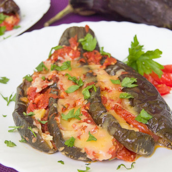 Баклажан веером