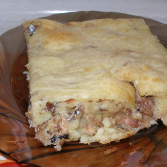 Запеканка с рыбной консервой