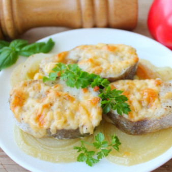 Хек с сыром в духовке