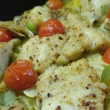 1. Этап. Минтай, запеченный в духовке: *