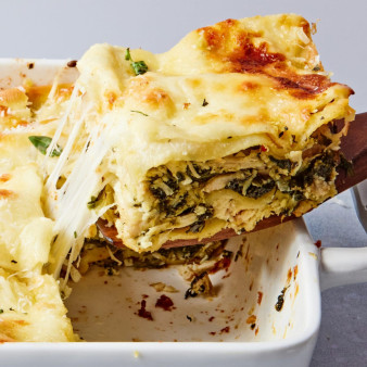 Chicken, Spinach & Artichoke Lasagna