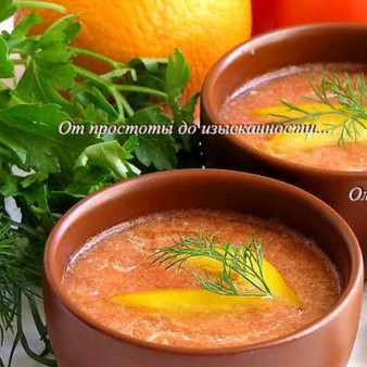 Гаспачо с апельсином