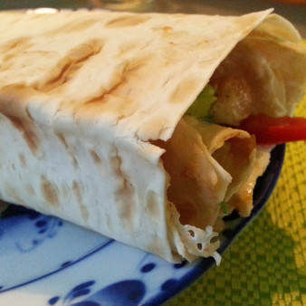 Шаурма по-домашнему с мясом