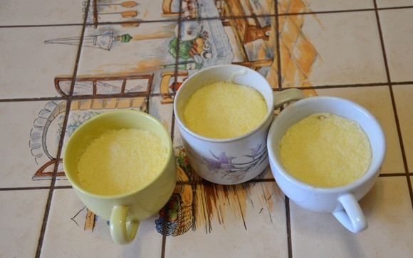 1. Этап. Рисовое суфле: Запекаем в духовке наше рисовое суфле. Температура - 160 градусов. Время - 15-20 минут. Приятного завтрака!