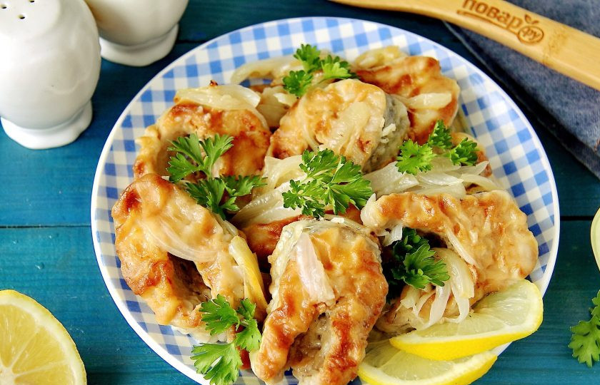 1. Этап. Щука жареная с луком: Приятного аппетита!