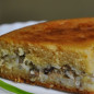 Пирог из сайры с рисом