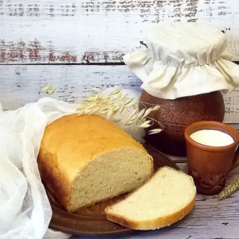 Молочный заварной хлеб