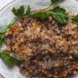 Постная гречка с грибами