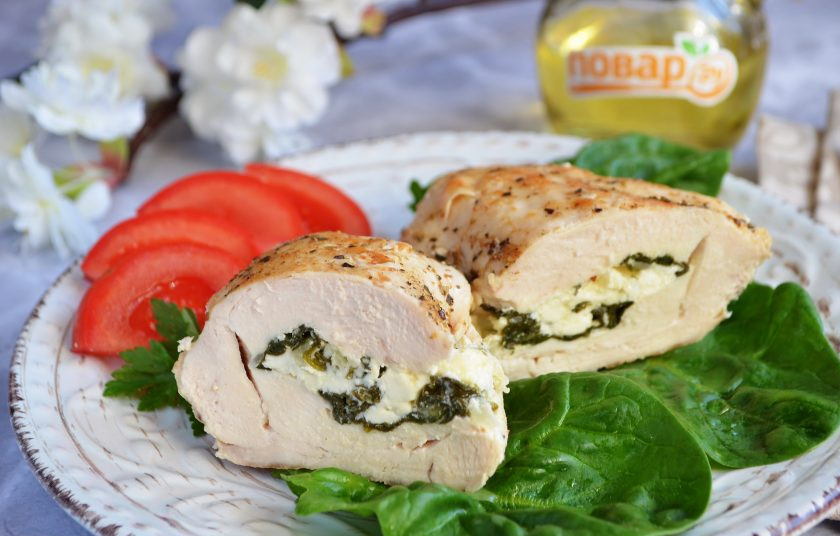 1. Этап. Курица со шпинатом: 10. Пробуйте!