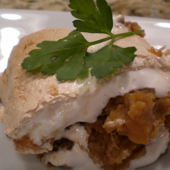 Суфле с бататом и орехами